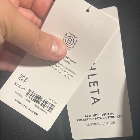 Athleta Altitude Tight in Polartec Power Stretch // Black - Picture 9 of 16